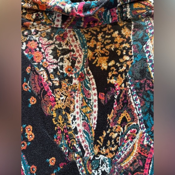 Free People “All Dolled Up” Paisley Mini Dress Open Back XS - Picture 7 of 9